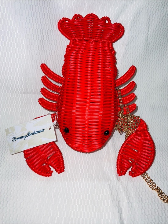 Tommy Bahama Accessories - Tommy Bahama Red Woven Lobster Crossbody Bag